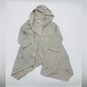 Anthropologie | Striped Hooded Cardigan | size small